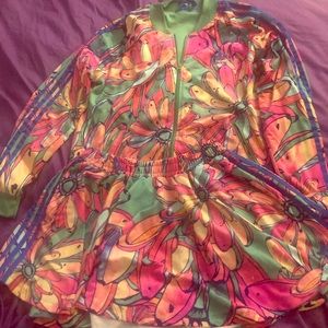 Adidas tracket jacket and skirt